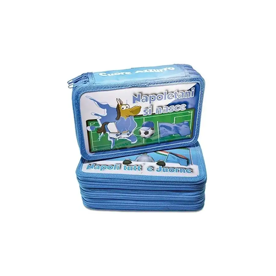 Astuccio Scuola 3 Zip Napoli  NikOffice - 1