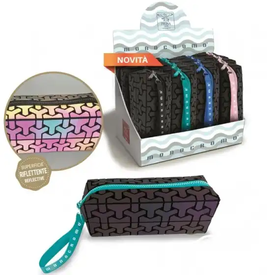 Monocromo Astuccio Bustina Reflective Geometric 20x6x6 Colori Assortiti Pigna - 1