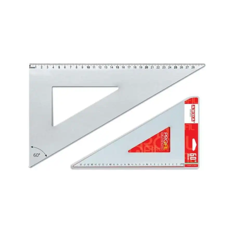 Squadra 60° 30 cm in Alluminio Arda - 1