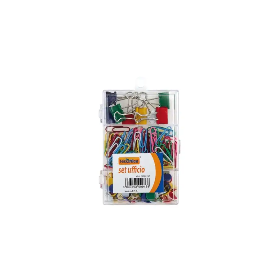Set Ufficio Cancelleria 3 Scomparti 19NIK019 NikOffice - 1