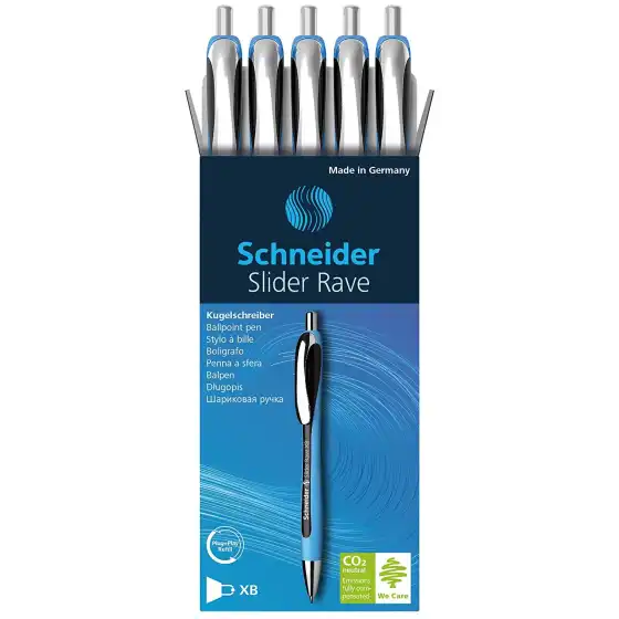 Penna a sfera Slider Rave XB - Nero - 5 pz Schneider - 2