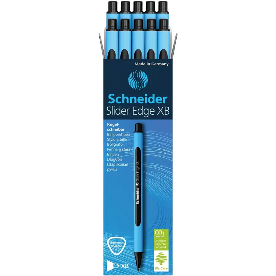 Penna a sfera Slider Edge XB - Nero - 10 pz Schneider  - 1