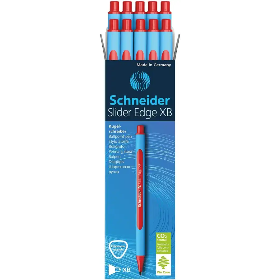 Penna a sfera Slider Edge XB - Rosso - 10 pz Schneider  - 1