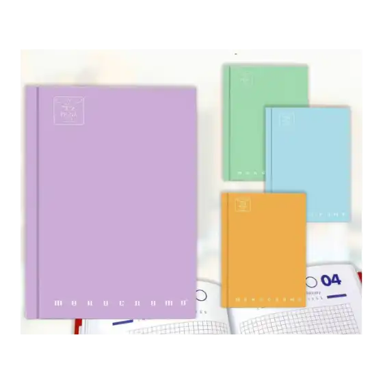 Pocket Pastel Monochrome School Diary 16 Months Assorted Colors Pigna - 1