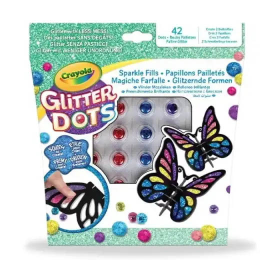 Glitter Dots - Set Magiche Farfalle Crayola - 1