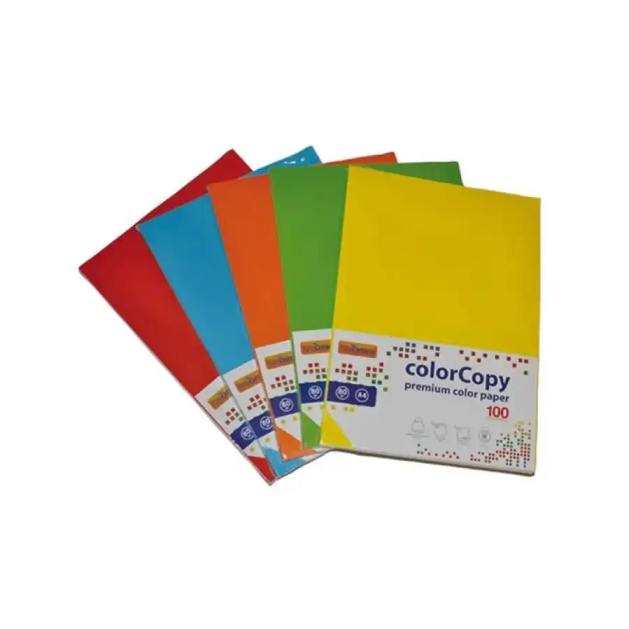 Risma 100 Fogli 200g A3 297x420mm Colori Pastello 23NIK166 NikOffice - 1