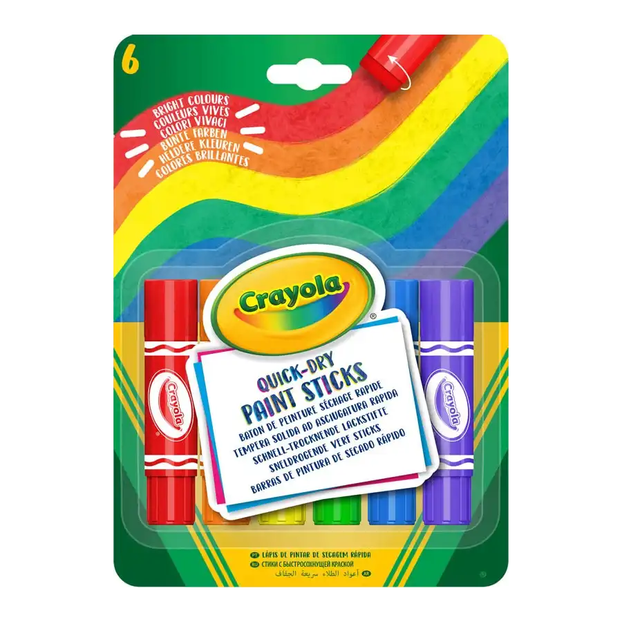 Tempera Solida ad Asciugatura Rapida 6 pezzi Crayola - 1