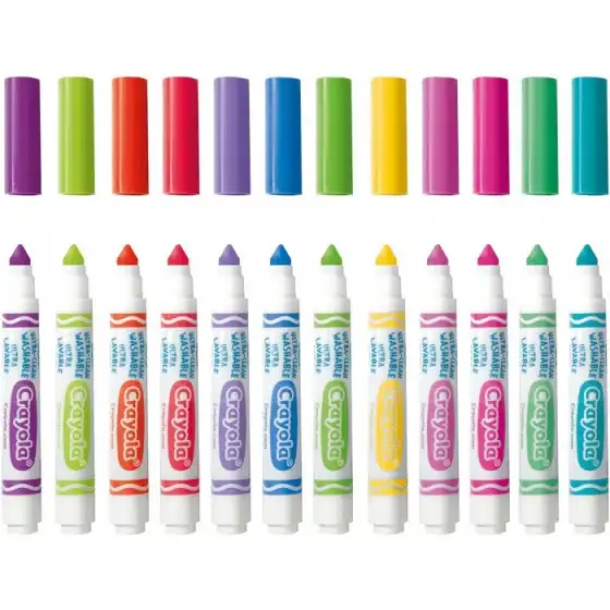 I Lavabilissimi Pennarelli Ultra Lavabili Colori Tropicali 12 pezzi Crayola - 2