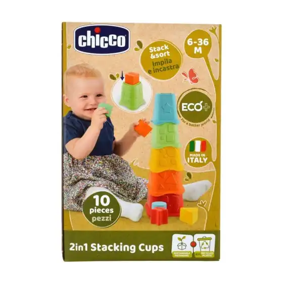 2 in 1 Stackable Cups 93731 Chicco - 1