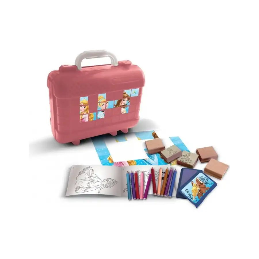 Valigetta Set Timbri e Colori Principesse Disney Multiprint - 1