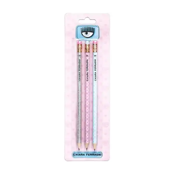 Set of 3 Chiara Ferragni pencils