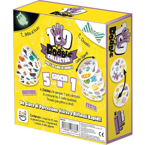Dobble Collector Gioco da Tavolo Edizione 10° Anniversario Asmodee - 2
