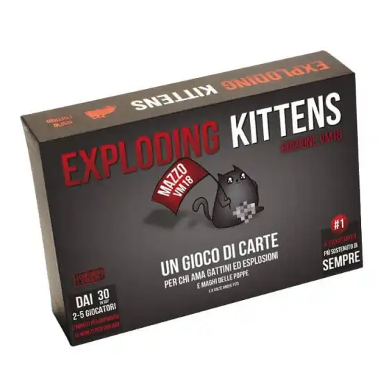 Exploding Kittens VM18 Gioco da Tavolo Asmodee - 1