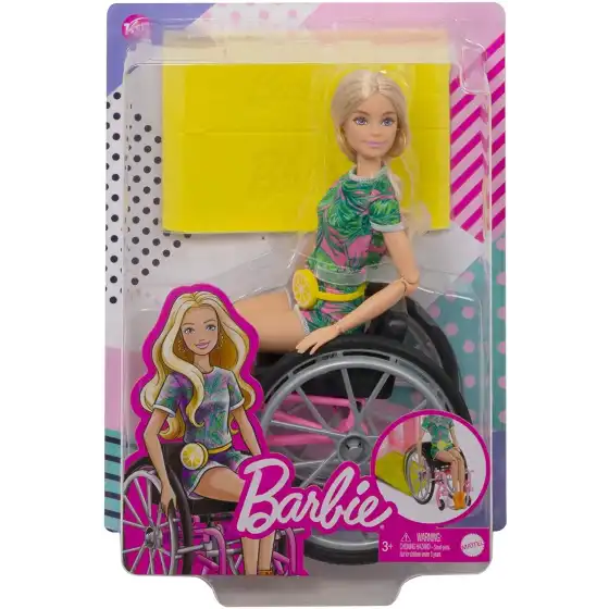 Barbie Bambola con Sedia a Rotelle GRB93 Mattel - 3