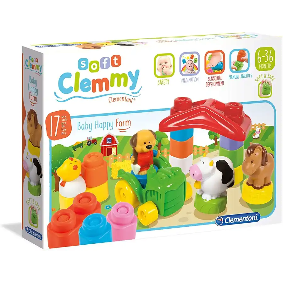 Baby Clemmy Costruzioni Morbide Happy Farm 14954 Clementoni - 1