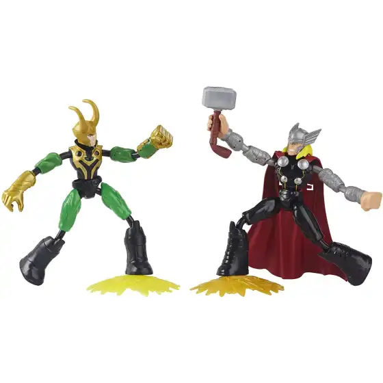 Avengers Bend and Flex Thor Vs Loki 15cm Hasbro - 1