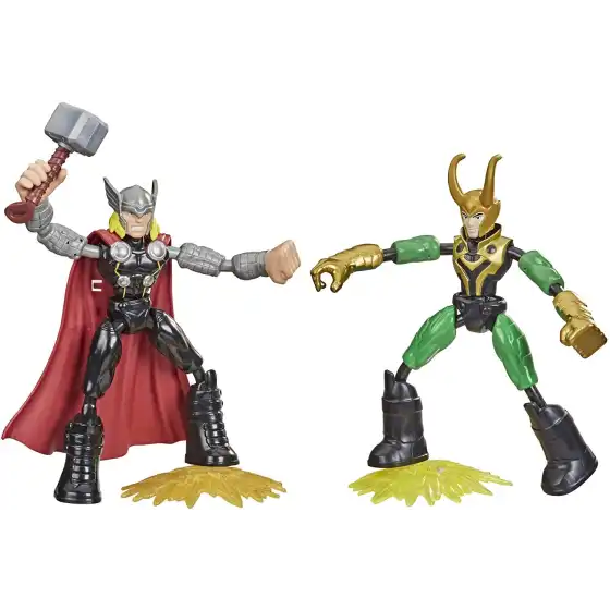 Avengers Bend and Flex Thor Vs Loki 15cm Hasbro - 5
