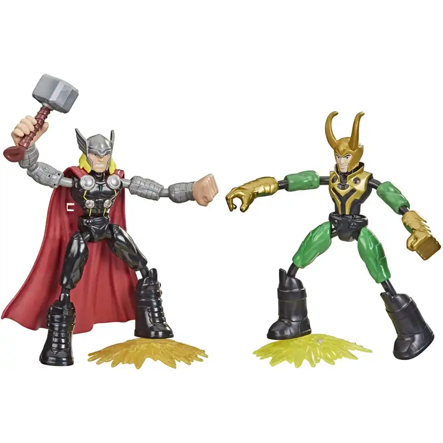 Avengers Bend and Flex Thor Vs Loki 15cm Hasbro - 5