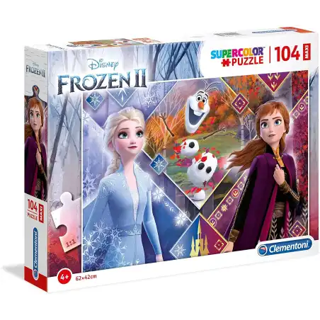 Disney Frozen 2 Supercolor Puzzle 104 Maxi Pezzi 23739 Clementoni - 1