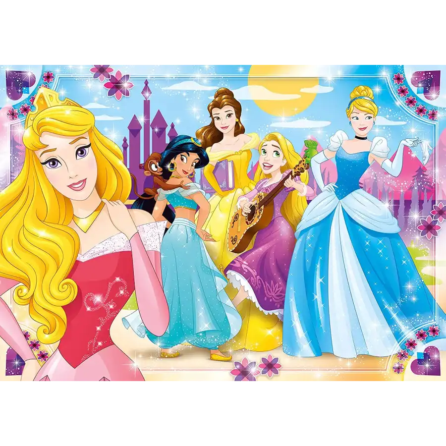 Disney Princess Supercolor Puzzle 104 Maxi Pezzi 23714 Clementoni - 2