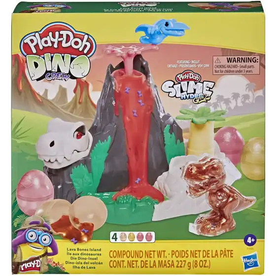 Play-Doh Dino Crew con HydroGlit L'isola dei Dinosauri Hasbro - 7