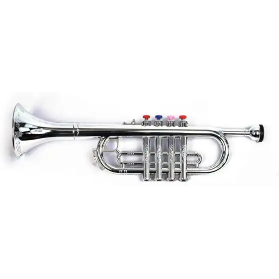 Tromba Metallizzata 4 Note Bontempi 42cm Bontempi - 1
