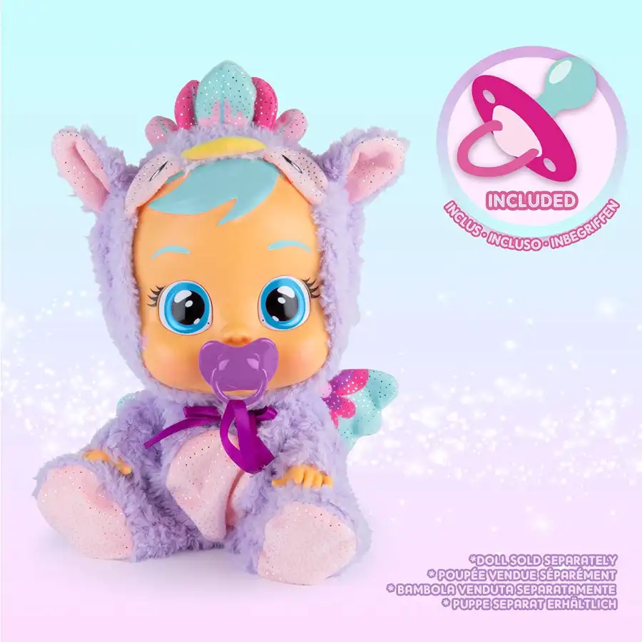 Cry Babies Pigiama Viola con Ciuccio Imc Toys - 2