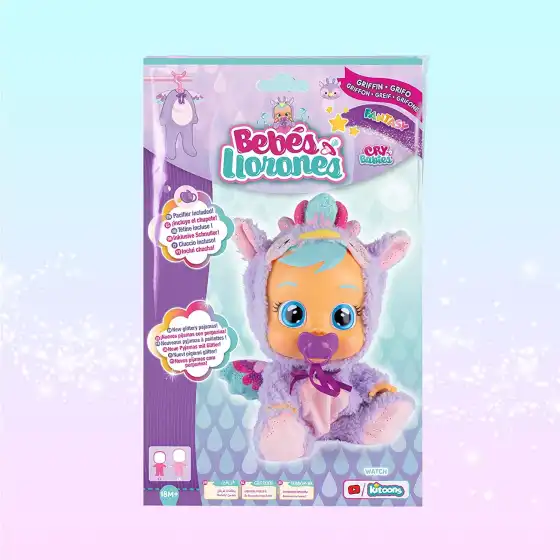 Cry Babies Pigiama Viola con Ciuccio Imc Toys - 3