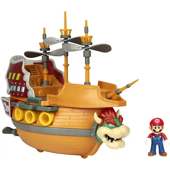 Super Mario Playset Aeronave Deluxe di Bowser Jakks Pacific - 2