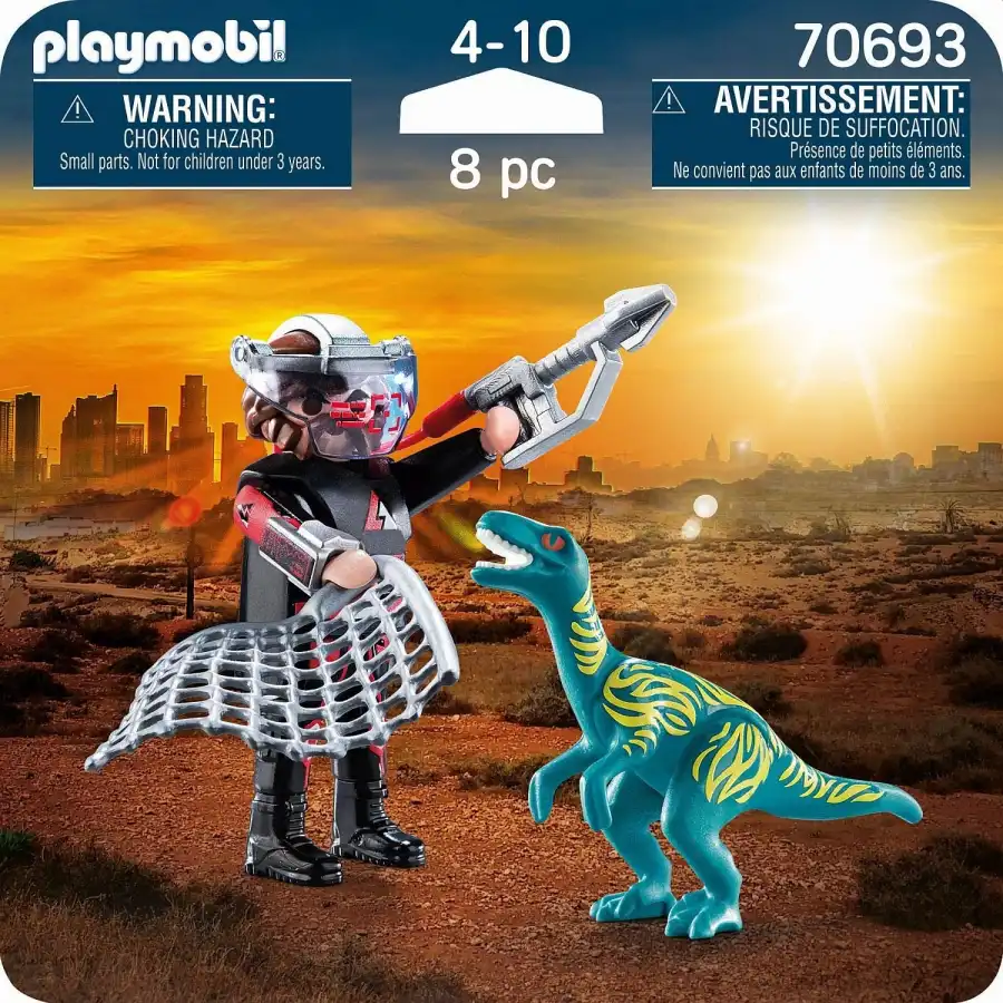 Playmobil Dinos 70693 Velociraptor e Cacciatore Playmobil - 2