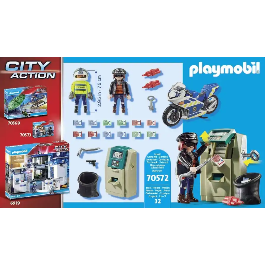 Poliziotto In Moto E Ladro Playmobil 70572 Playmobil - 2