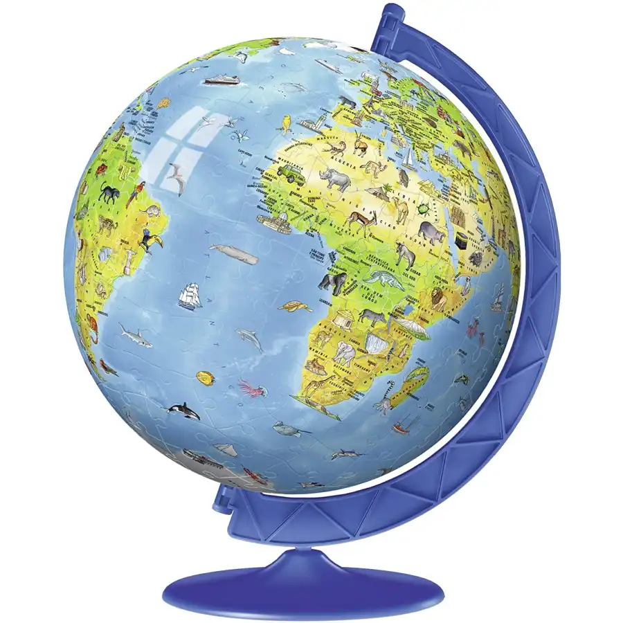 Puzzle 3D Globo Terrestre 26.7 x 23 cm 180 Pezzi Ravensburger - 1