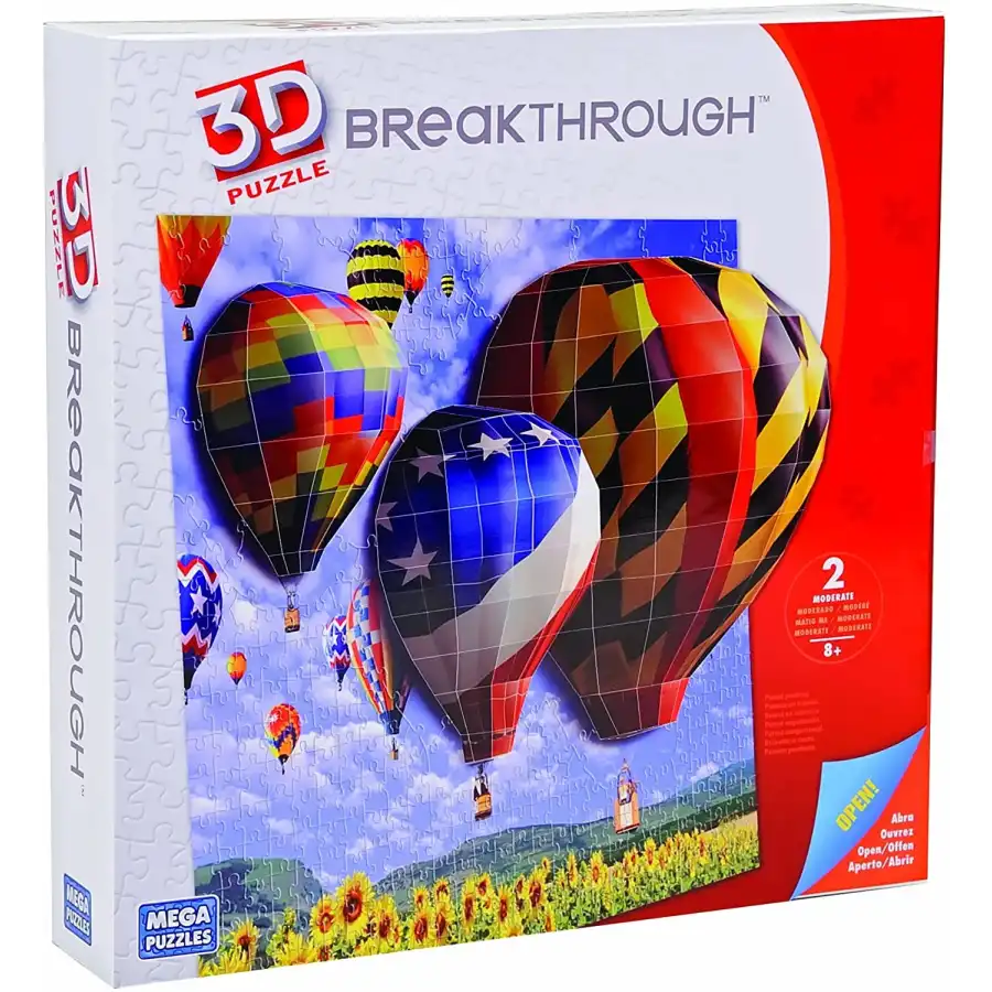 Breakthrough Puzzle 3D Mongolfiere 200 pezzi Mega - 1
