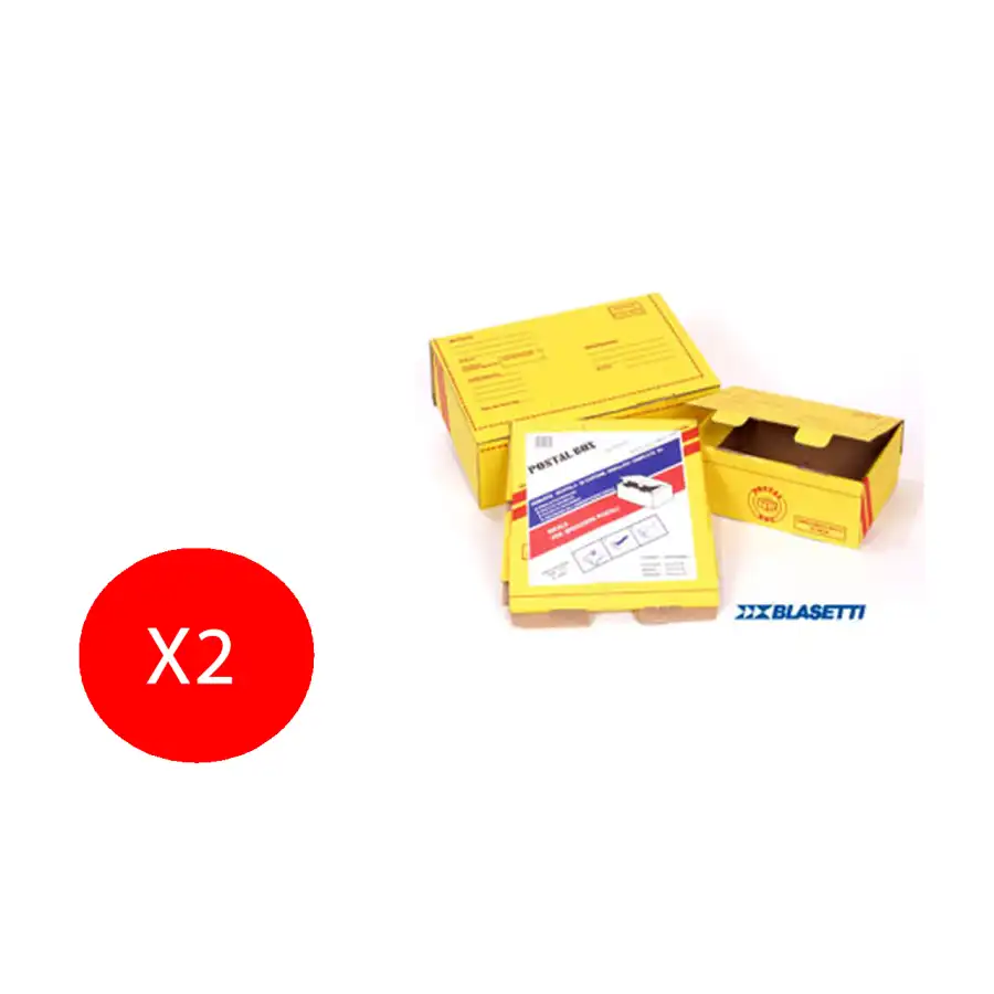 Blasetti Scatola Postal Box Piccola spedizione 25X17X10 2 Pezzi Originale - 1