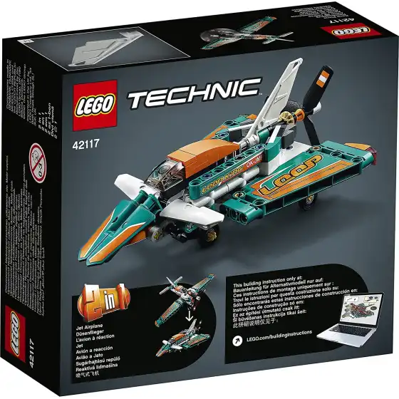 Lego Technic 42117 Aereo da Competizione e Jet a Reazione 2 in 1 Lego - 3