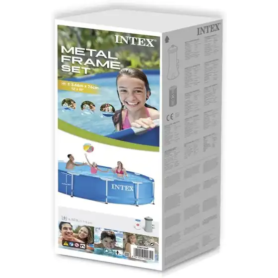 Piscina Frame 28212 con Pompa Filtro  366 x 76 cm Intex - 3
