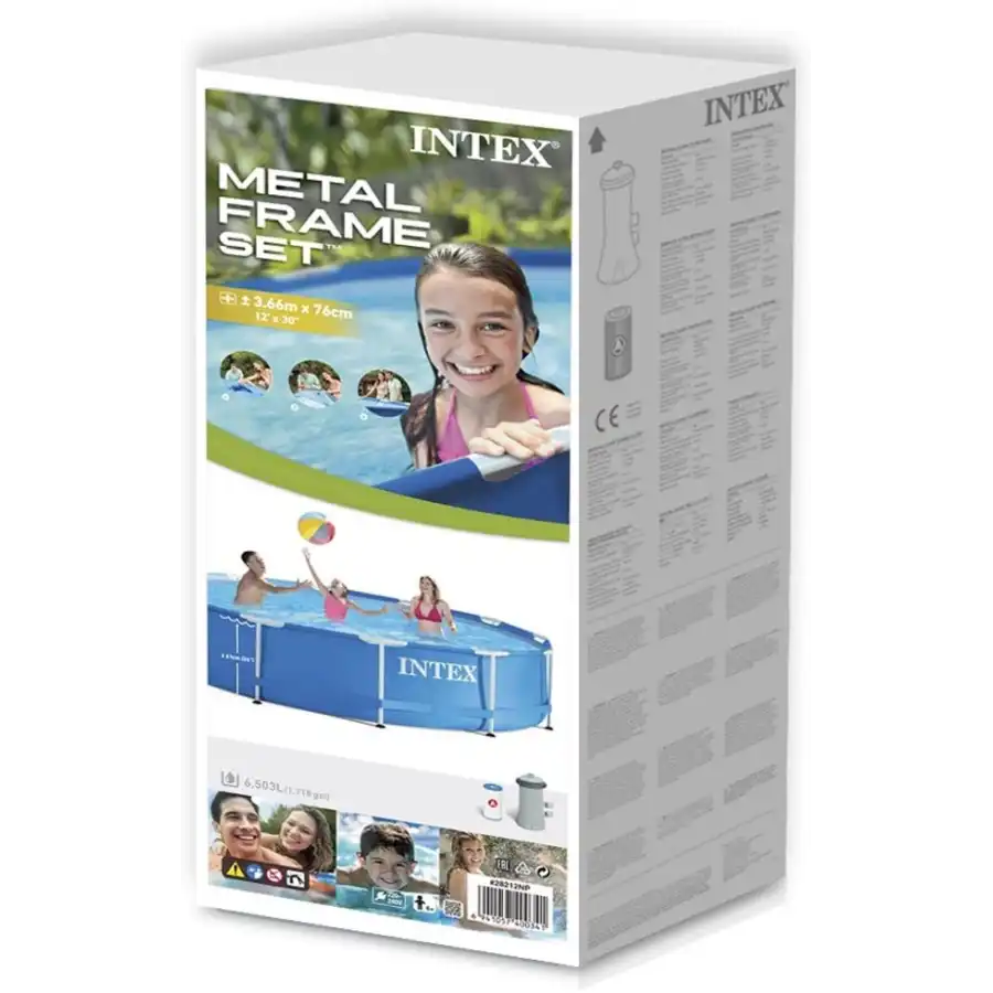 Piscina Frame 28212 con Pompa Filtro  366 x 76 cm Intex - 3