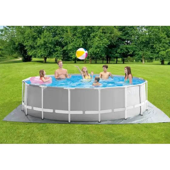 Piscina Prism Frame 26726 con Pompa Filtro, Scaletta , Telo di copertura 457 x 122 cm Intex - 2
