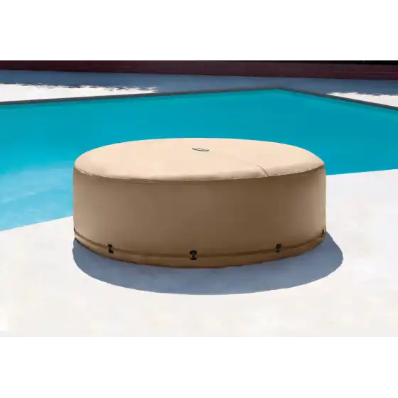 Piscina Pure SPA 4 Posti Bubble Massage 28476 196x71 cm con pompa riscaldatore e telo di copertura totale Intex - 6