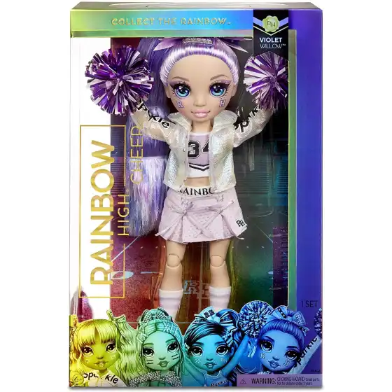Rainbow High Cheer Doll Violet Willow Cheerleader