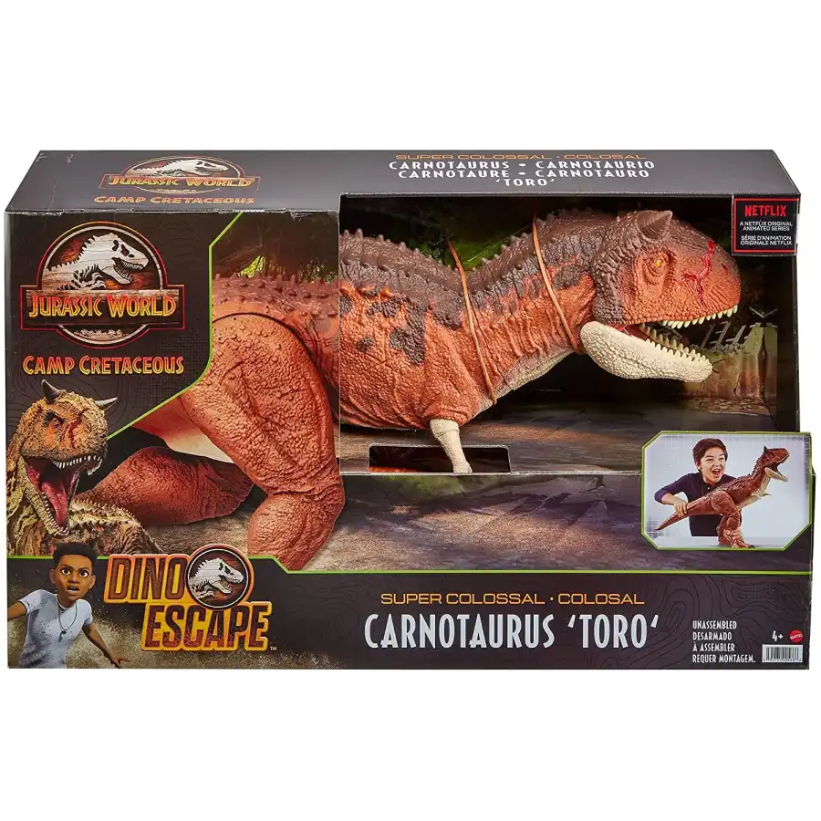 Jurassic World Carnotauro Toro Super Colossale da 91 cm  HBY86 Mattel - 3