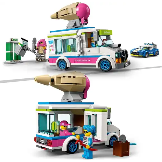 Lego City 60314 il Furgone dei Gelati e l' inseguimento della Polizia Lego - 3