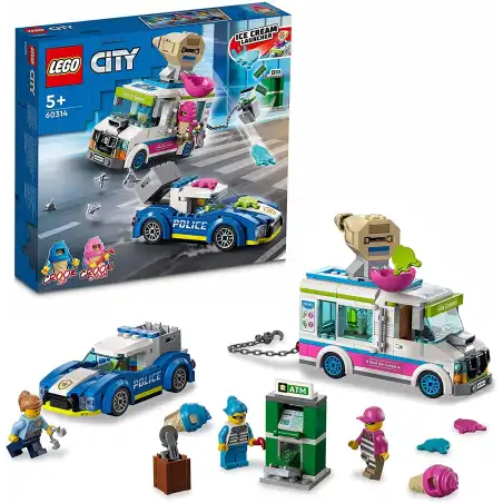 Lego City 60314 il Furgone dei Gelati e l' inseguimento della Polizia Lego - 1