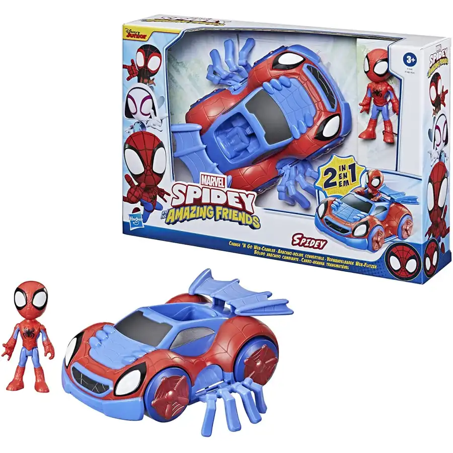 Spider-man veicolo e personaggio 2 in 1 Web Crawler Hasbro - 1