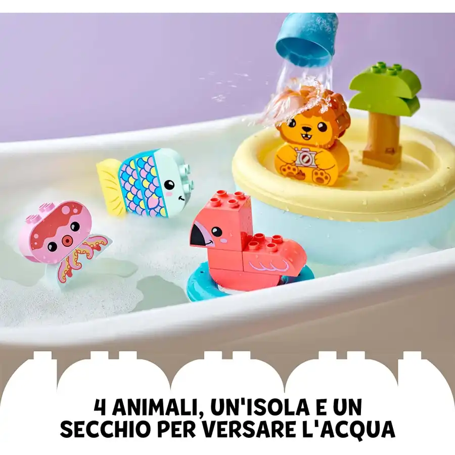 Lego Duplo 10966 Ora del Bagnetto : Isola degli Animali Galleggiante Lego - 3