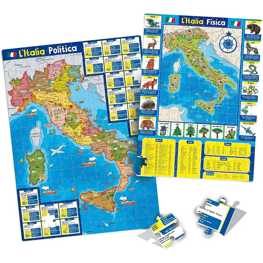 GeoPuzzle La Mia Bella Italia 80571 Lisciani - 2