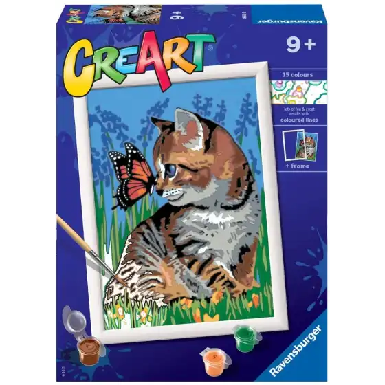 CreArt Gattino con Farfalla 28935 Ravensburger - 1