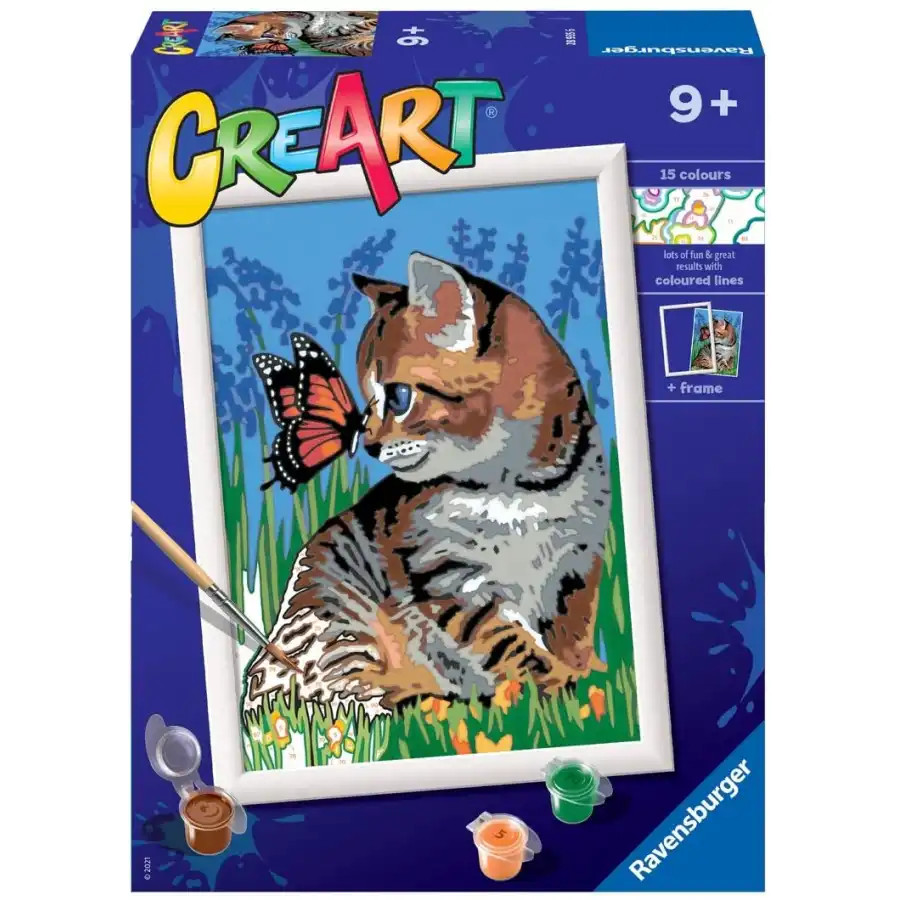 CreArt Gattino con Farfalla 28935 Ravensburger - 1