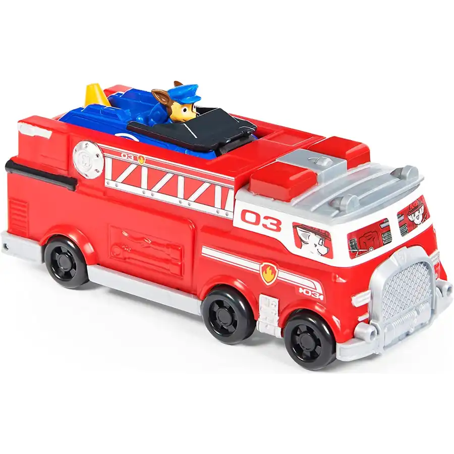 Paw Patrol Die Cast Camion dei Pompieri e Chase Spin Master - 3