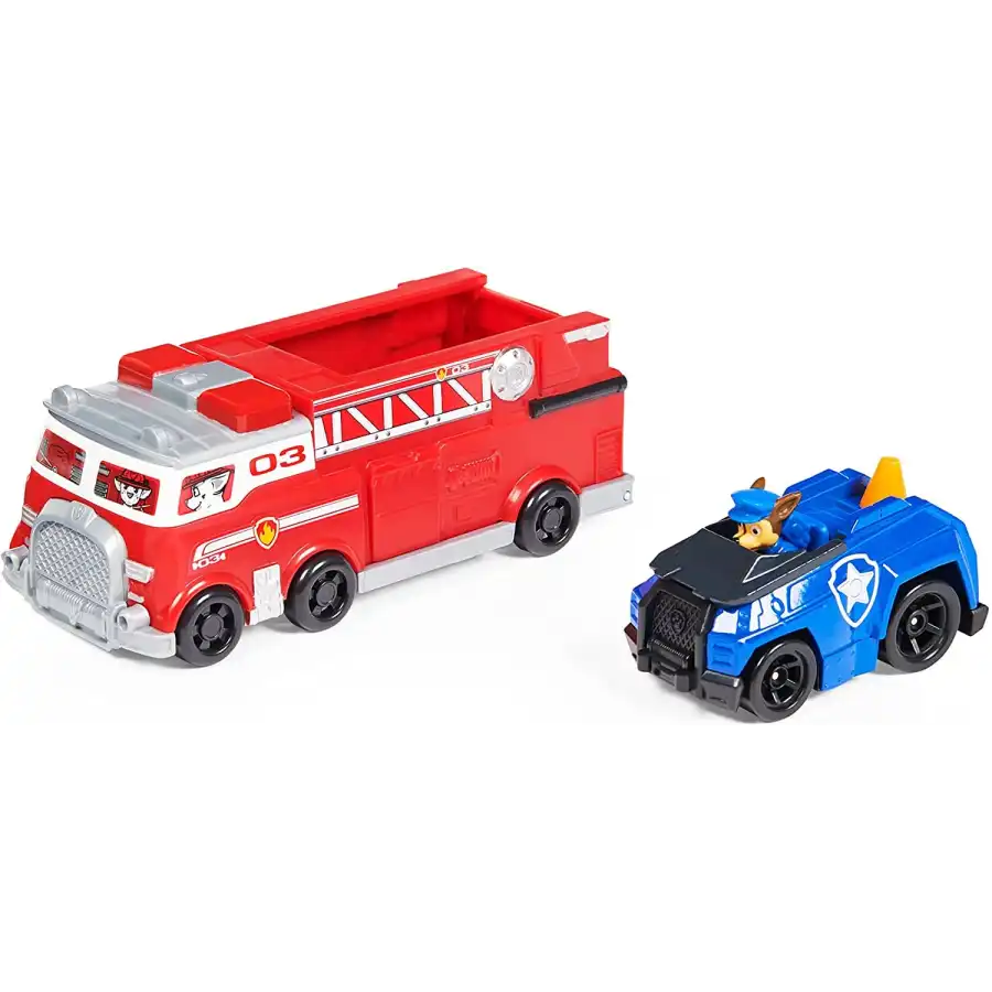 Paw Patrol Die Cast Camion dei Pompieri e Chase Spin Master - 2